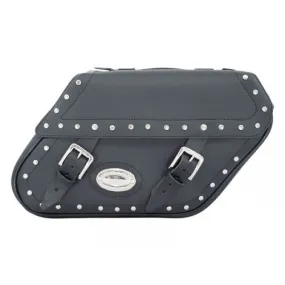 Longride Studded Iparex Saddlebags Black - 27 Liters