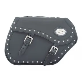 Longride Studded Iparex Saddlebags Black - 44 Liters