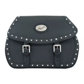 Longride Studded Iparex Saddlebags Black HC138A - 42 Liters