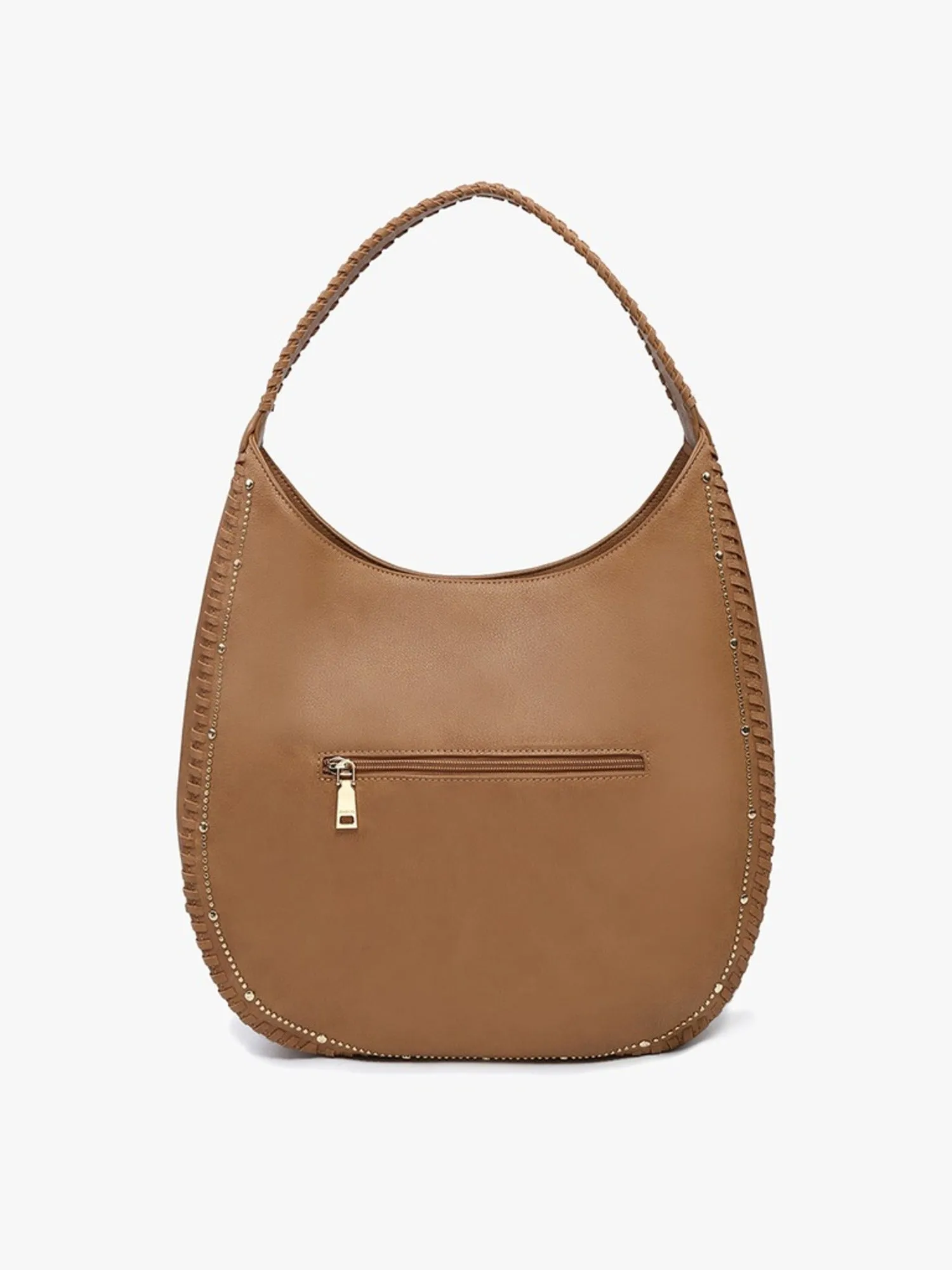 M2426 Leslie Studded Whipstitch Hobo Bag