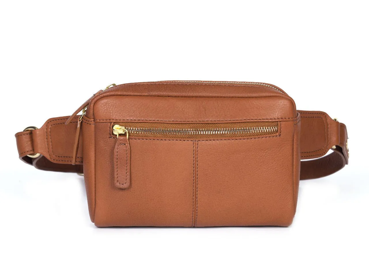 Manhattan - Leather Crossbody Fanny Bag