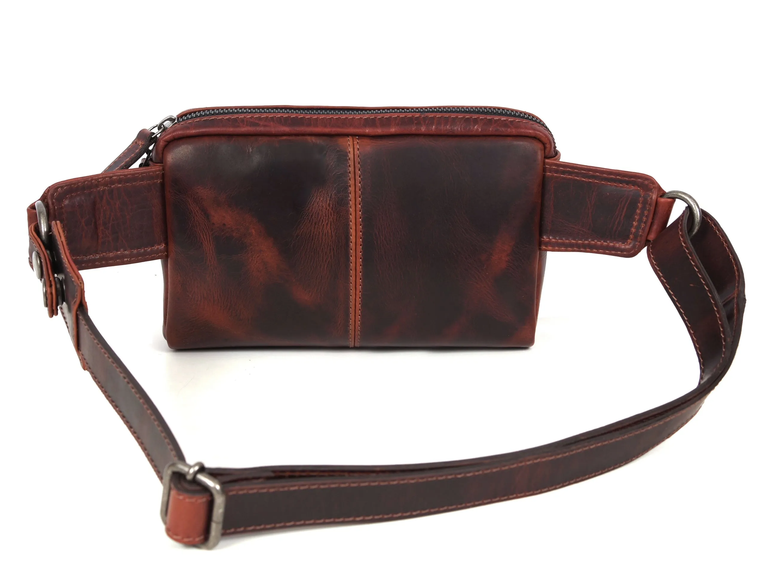 Manhattan - Leather Crossbody Fanny Bag