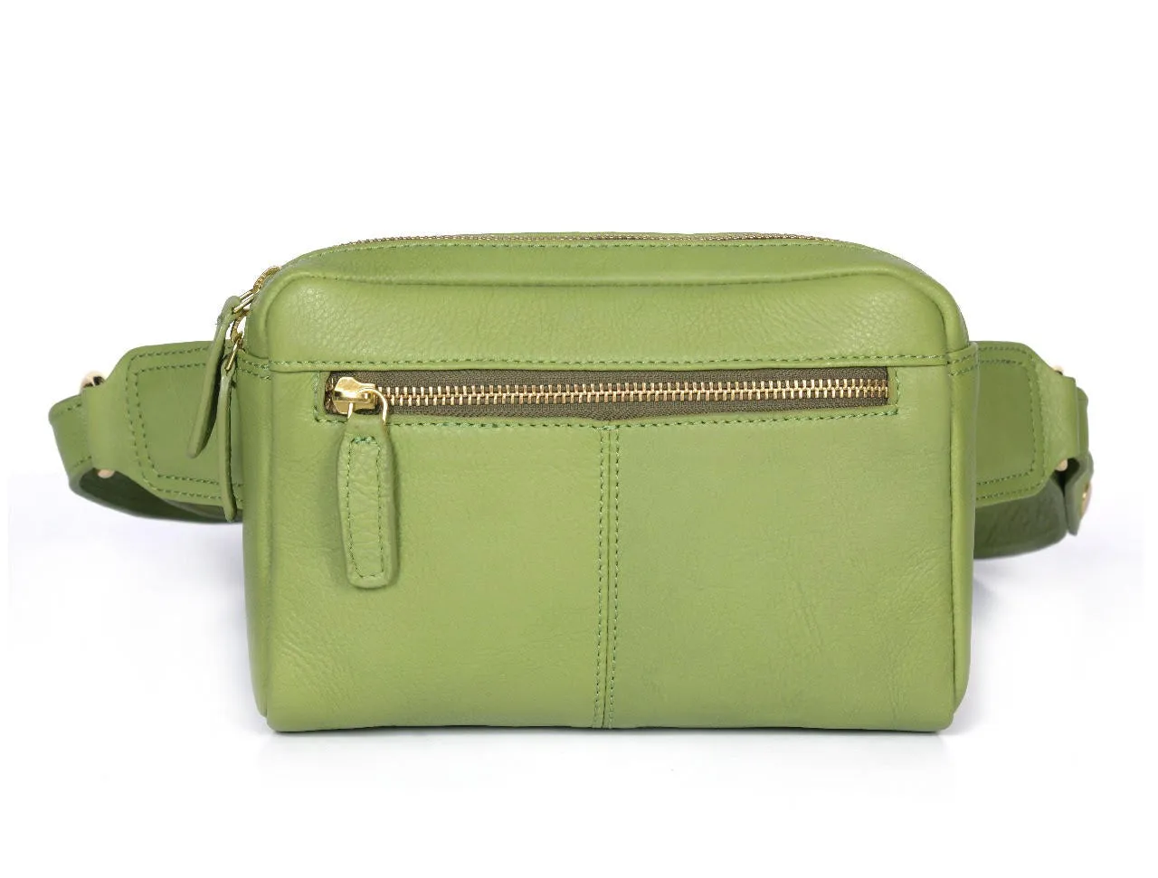 Manhattan - Leather Crossbody Fanny Bag