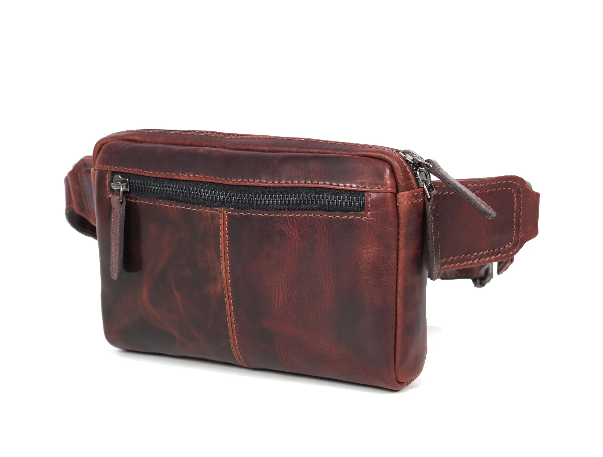 Manhattan - Leather Crossbody Fanny Bag