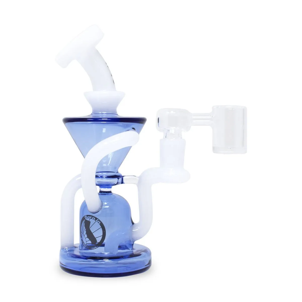 MAV Glass Humboldt Mini Bell Bottom Klein Recycler Dab Rig