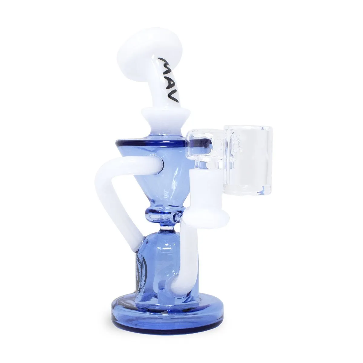 MAV Glass Humboldt Mini Bell Bottom Klein Recycler Dab Rig