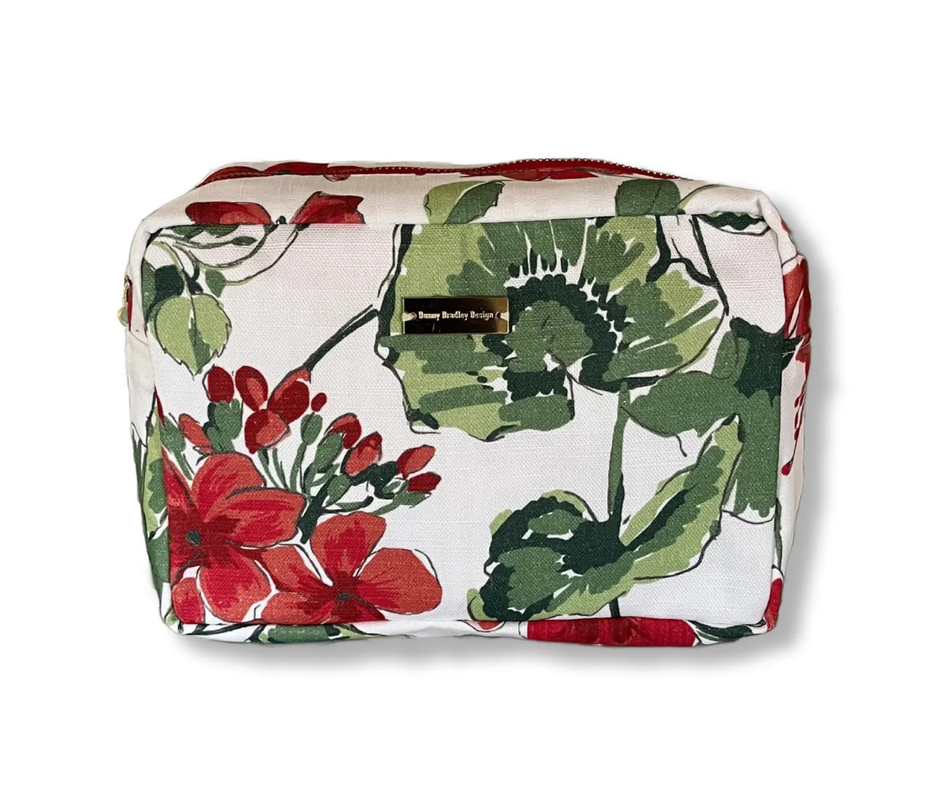 Medium Cottage Grove Geranium Red Toiletries Bag