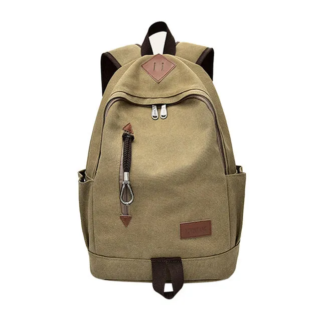 Men's Backpack Bag Male Canvas Computer Laptop