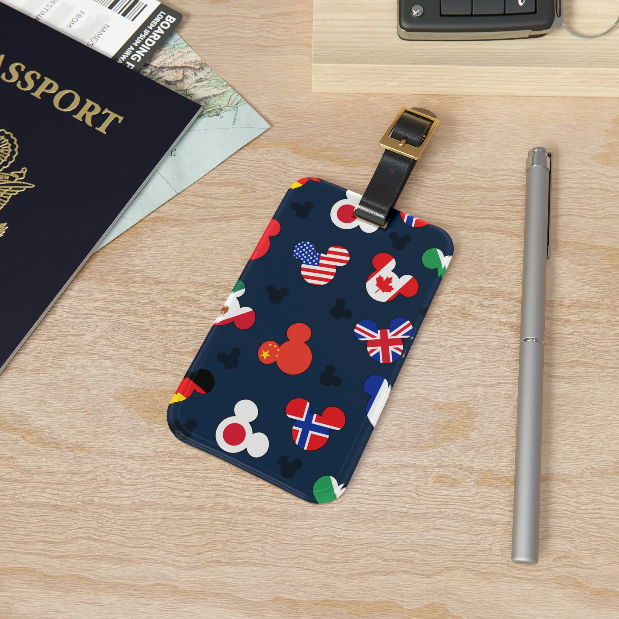 Mickey Flags Luggage Tag