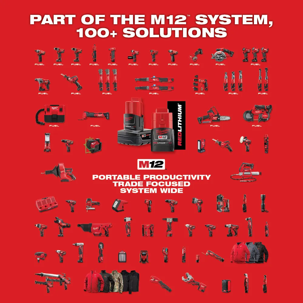 Milwaukee M12 FUEL SURGE 1/4" Hex Hydraulic Driver Kit