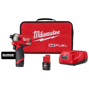 Milwaukee M12 FUEL SURGE 1/4" Hex Hydraulic Driver Kit