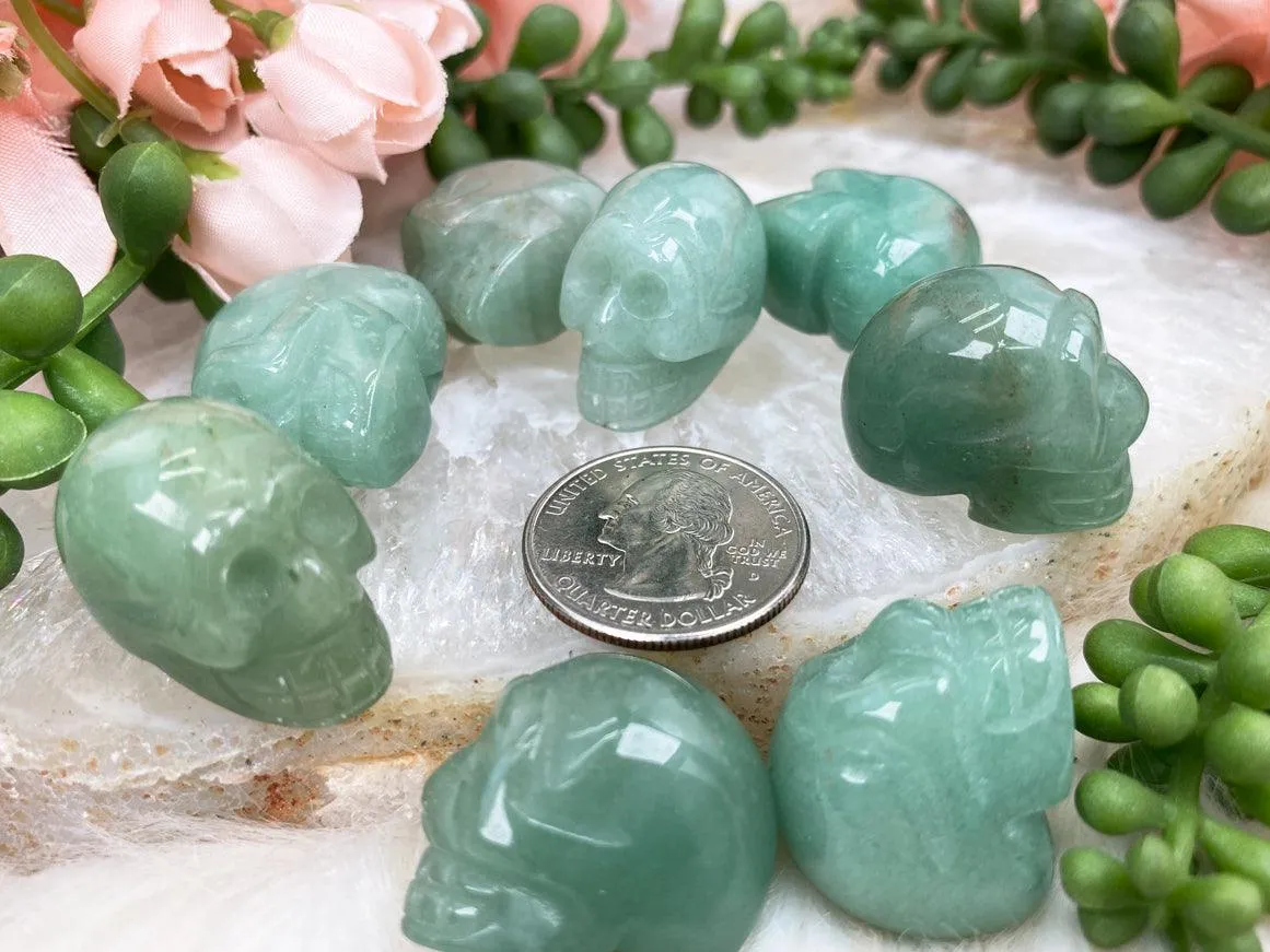 Mini Green Aventurine Skull