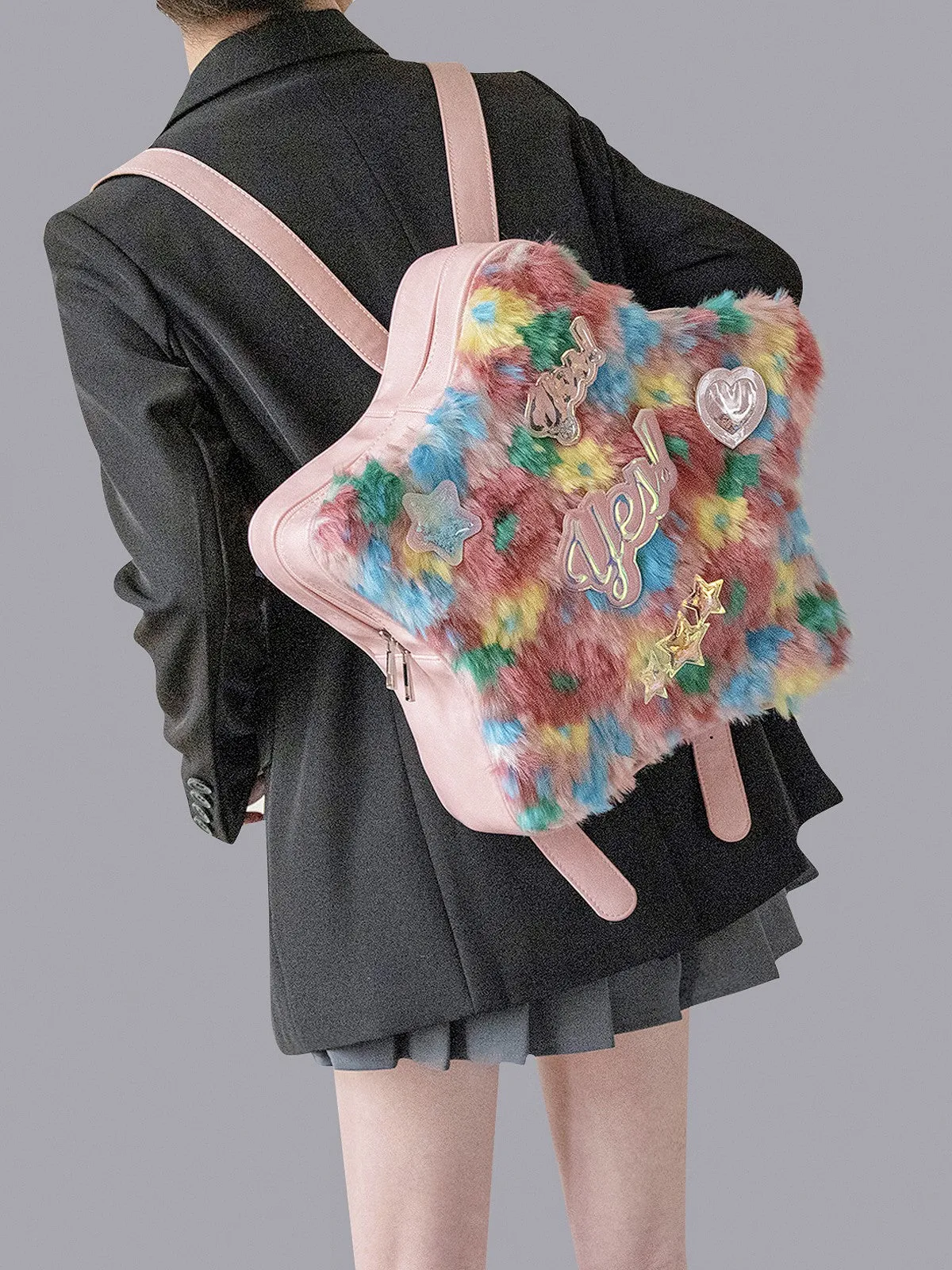 Multicolor Series Star Backpack Shoulder Bag