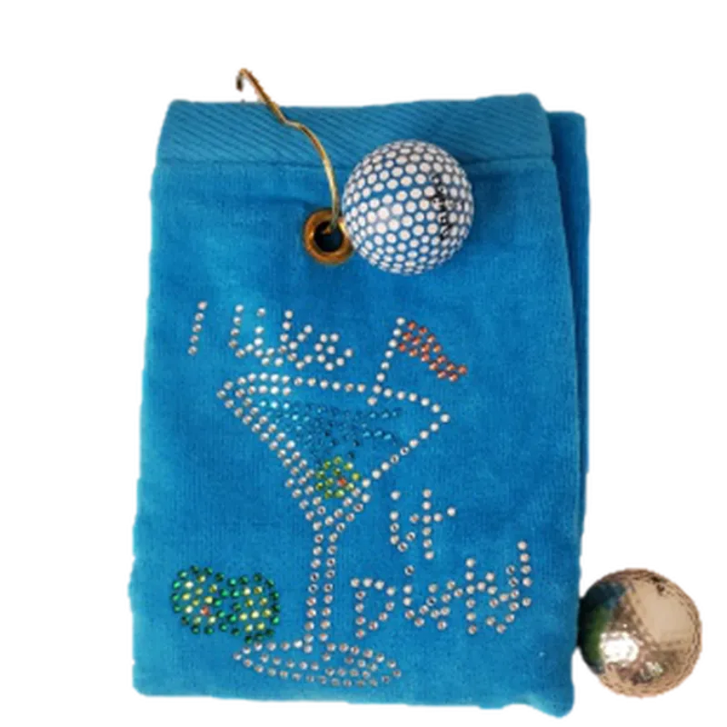 Navika Golf Towel - I Like It Dirty (Aqua)