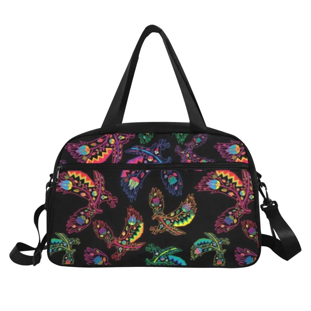 Neon Floral Eagles Weekend Travel Bag