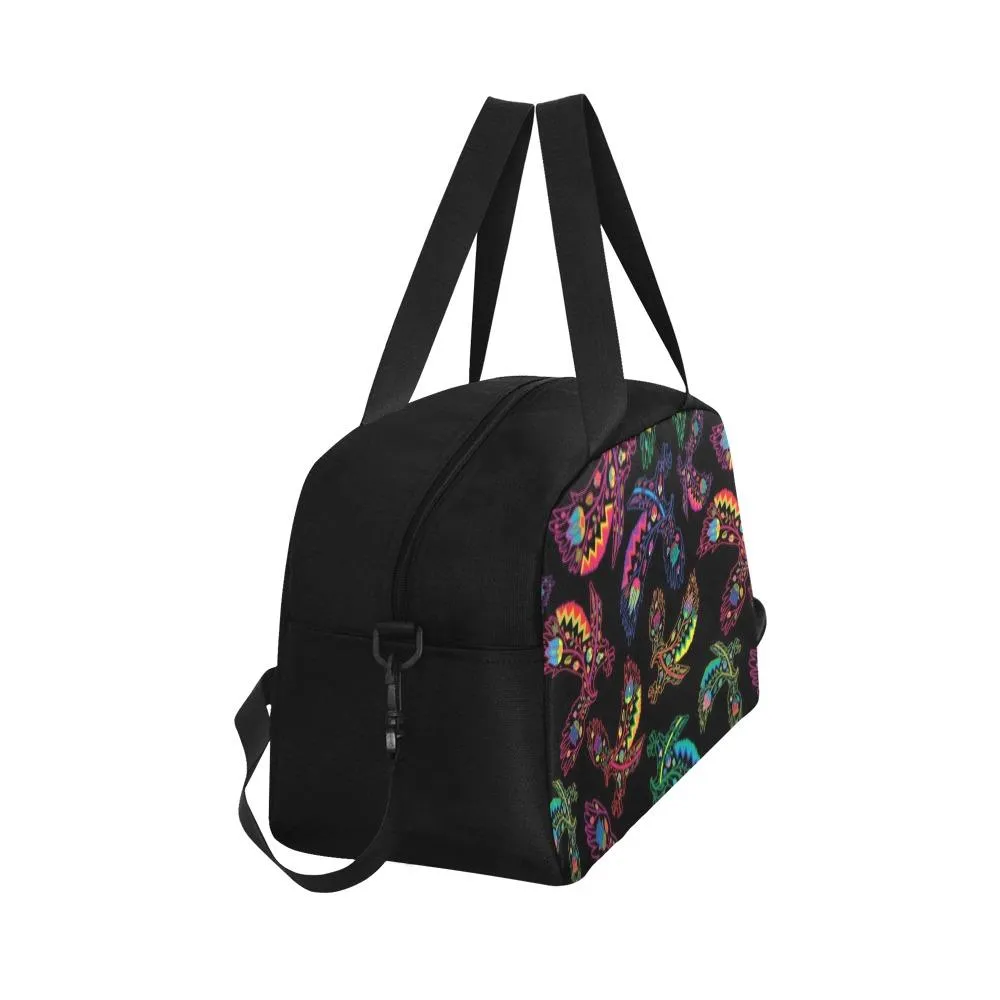 Neon Floral Eagles Weekend Travel Bag