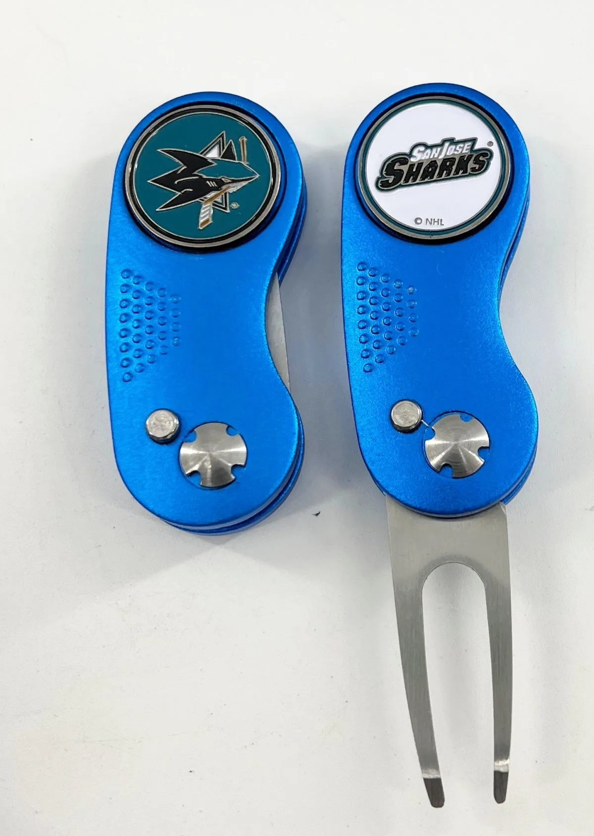 NHL 2 Prong Switchblade GOLF DIVOT REPAIR TOOL   Ballmark CHOOSE TEAM & COLOR