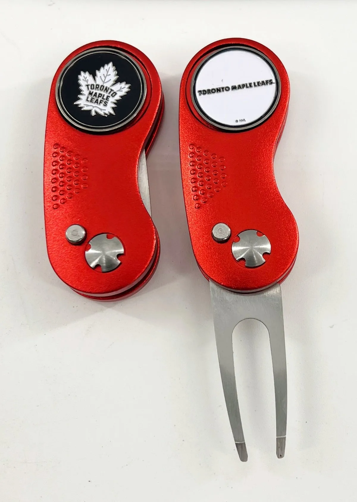 NHL 2 Prong Switchblade GOLF DIVOT REPAIR TOOL   Ballmark CHOOSE TEAM & COLOR