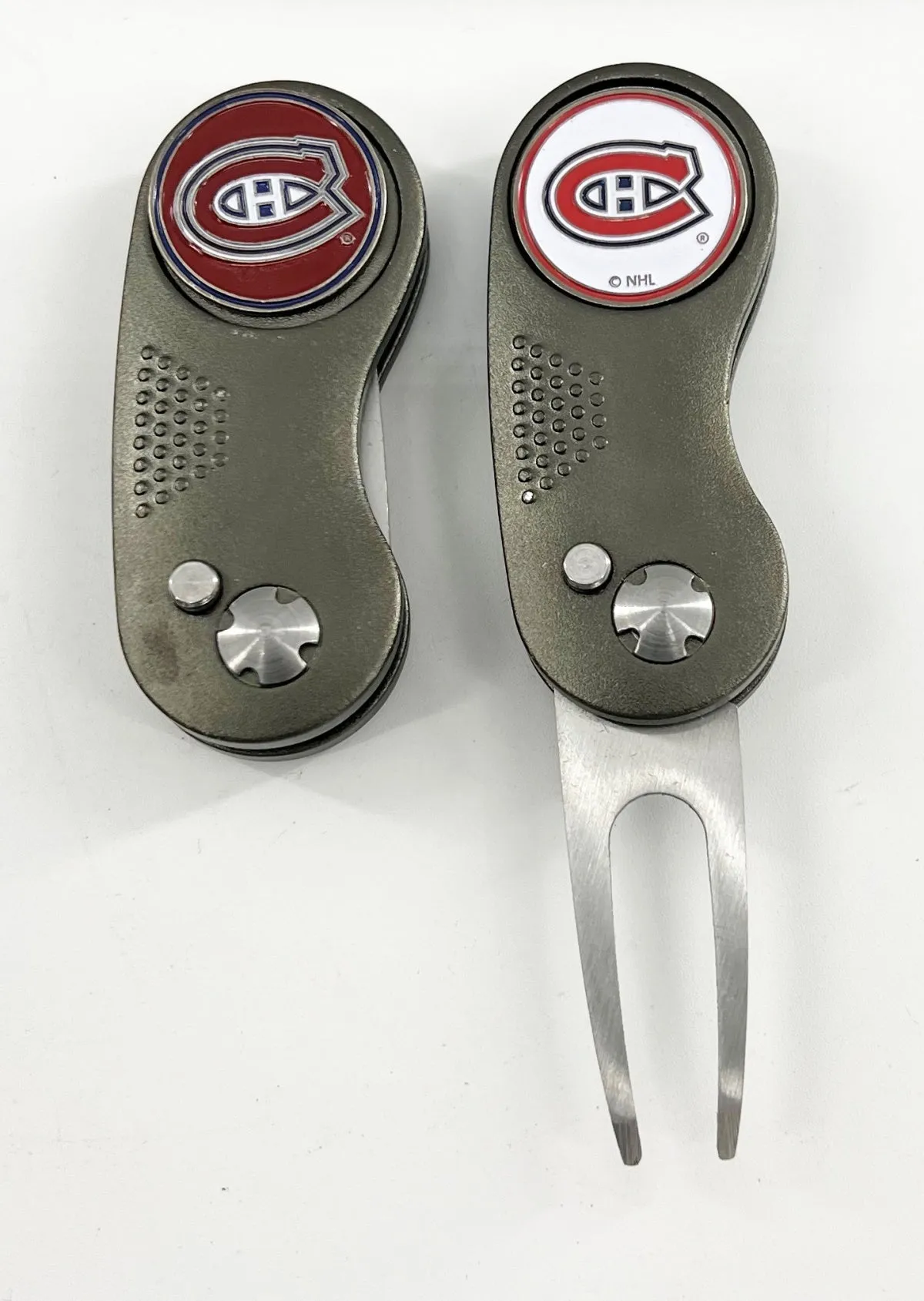 NHL 2 Prong Switchblade GOLF DIVOT REPAIR TOOL   Ballmark CHOOSE TEAM & COLOR