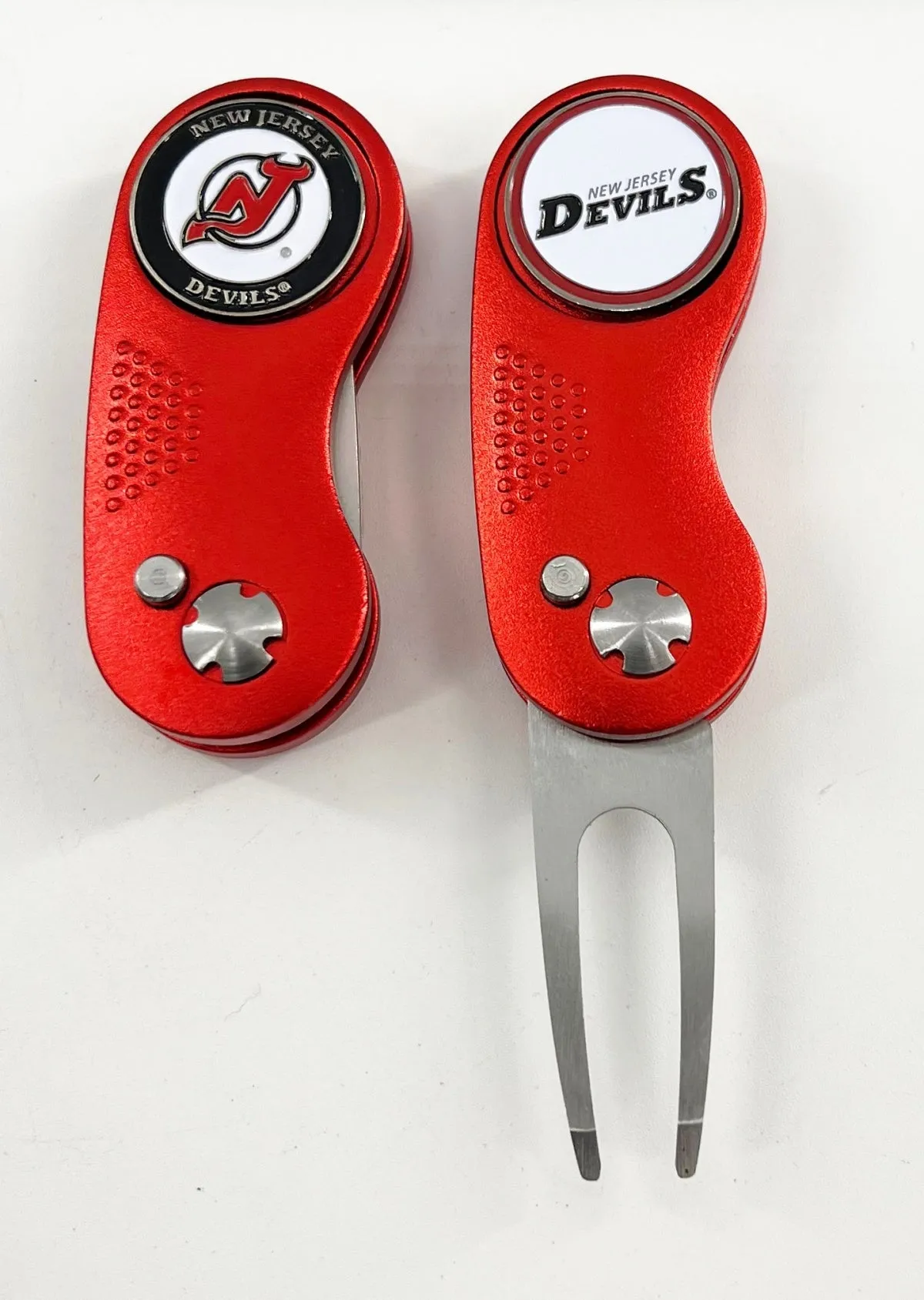 NHL 2 Prong Switchblade GOLF DIVOT REPAIR TOOL   Ballmark CHOOSE TEAM & COLOR