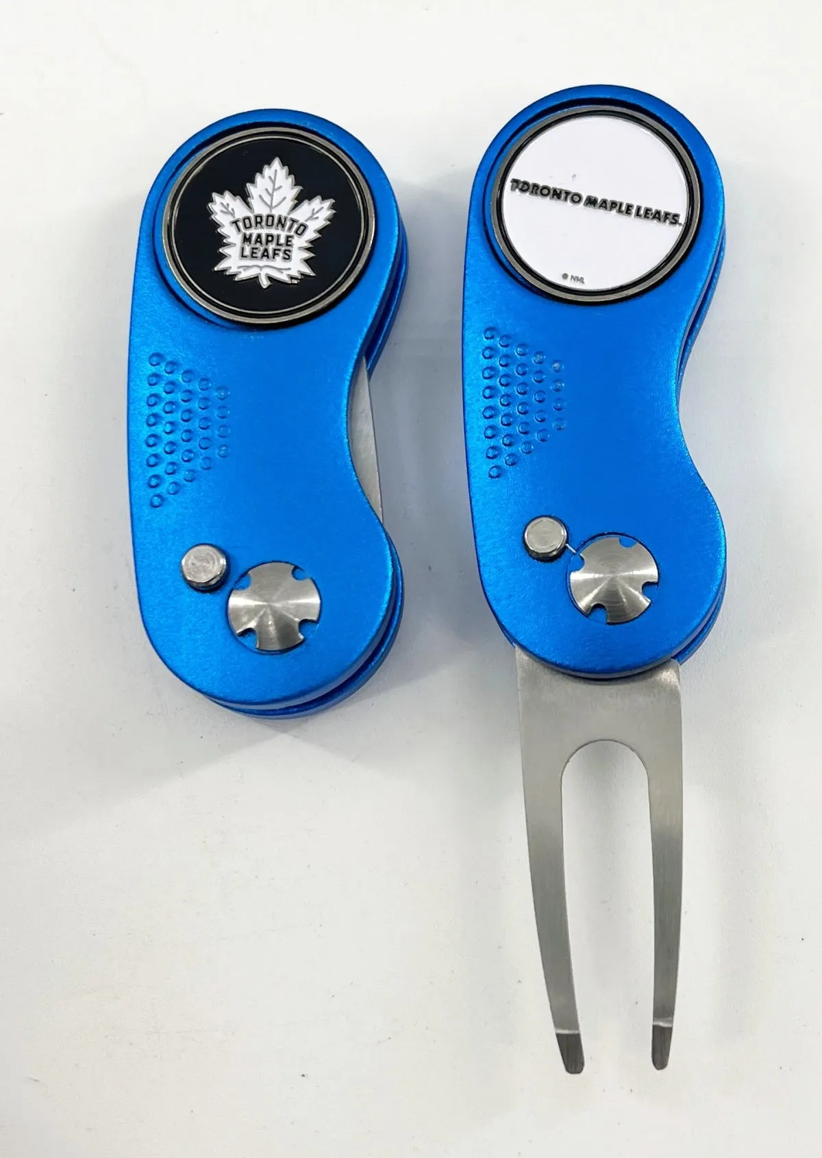 NHL 2 Prong Switchblade GOLF DIVOT REPAIR TOOL   Ballmark CHOOSE TEAM & COLOR