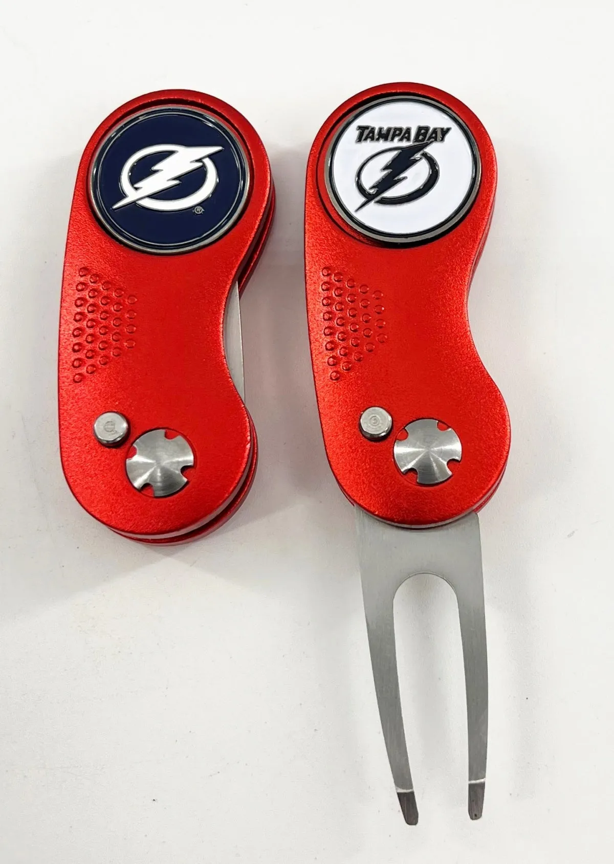 NHL 2 Prong Switchblade GOLF DIVOT REPAIR TOOL   Ballmark CHOOSE TEAM & COLOR