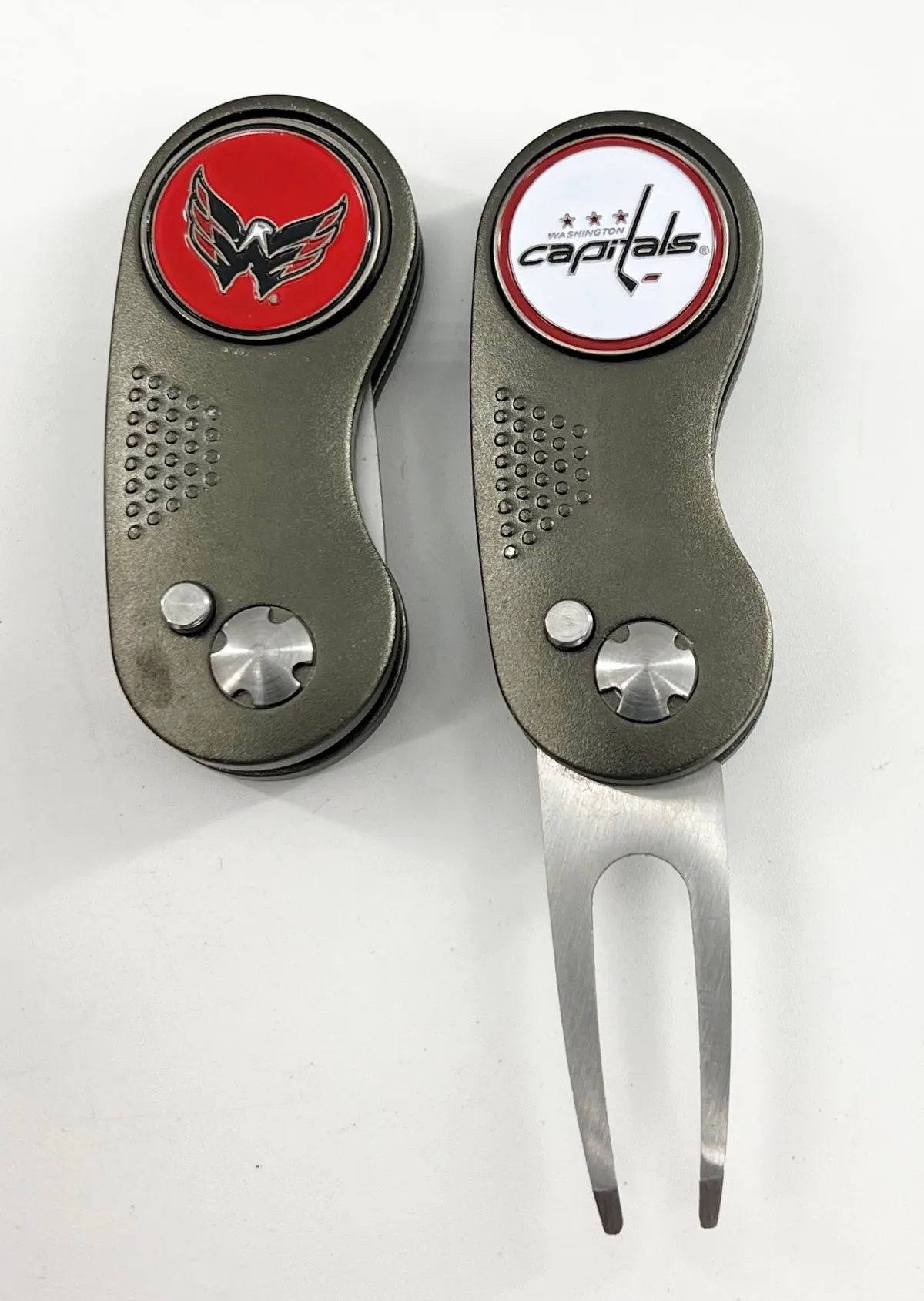 NHL 2 Prong Switchblade GOLF DIVOT REPAIR TOOL   Ballmark CHOOSE TEAM & COLOR