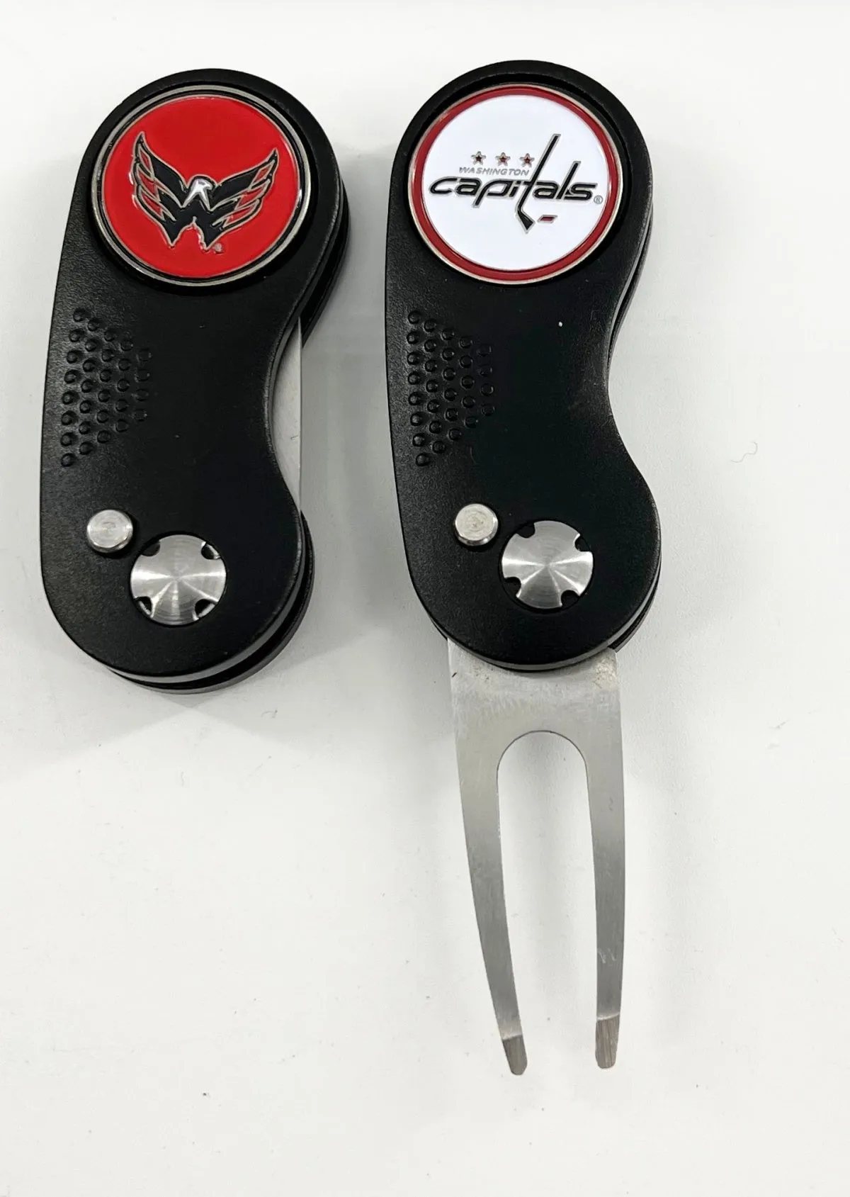 NHL 2 Prong Switchblade GOLF DIVOT REPAIR TOOL   Ballmark CHOOSE TEAM & COLOR