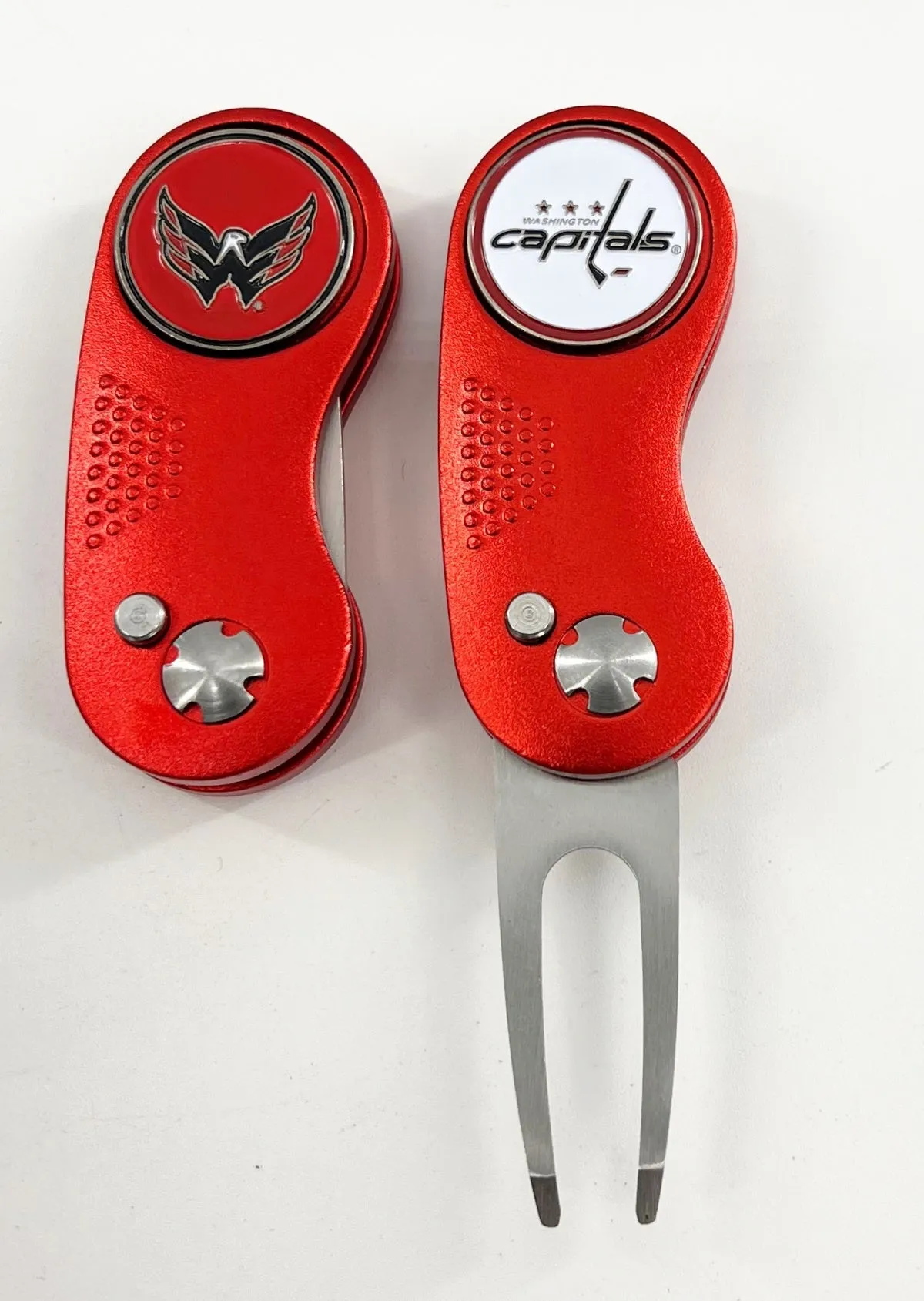 NHL 2 Prong Switchblade GOLF DIVOT REPAIR TOOL   Ballmark CHOOSE TEAM & COLOR