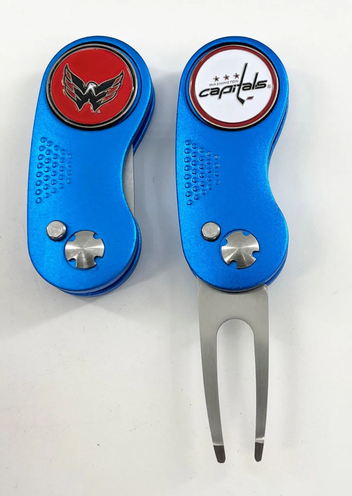 NHL 2 Prong Switchblade GOLF DIVOT REPAIR TOOL   Ballmark CHOOSE TEAM & COLOR