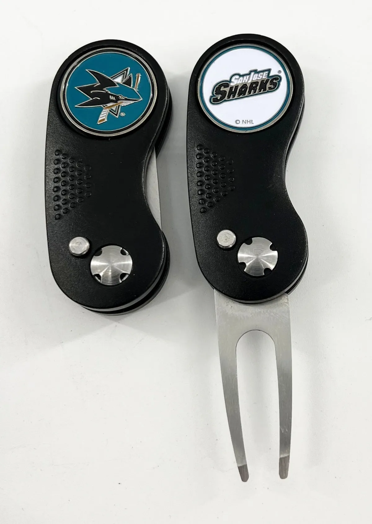 NHL 2 Prong Switchblade GOLF DIVOT REPAIR TOOL   Ballmark CHOOSE TEAM & COLOR