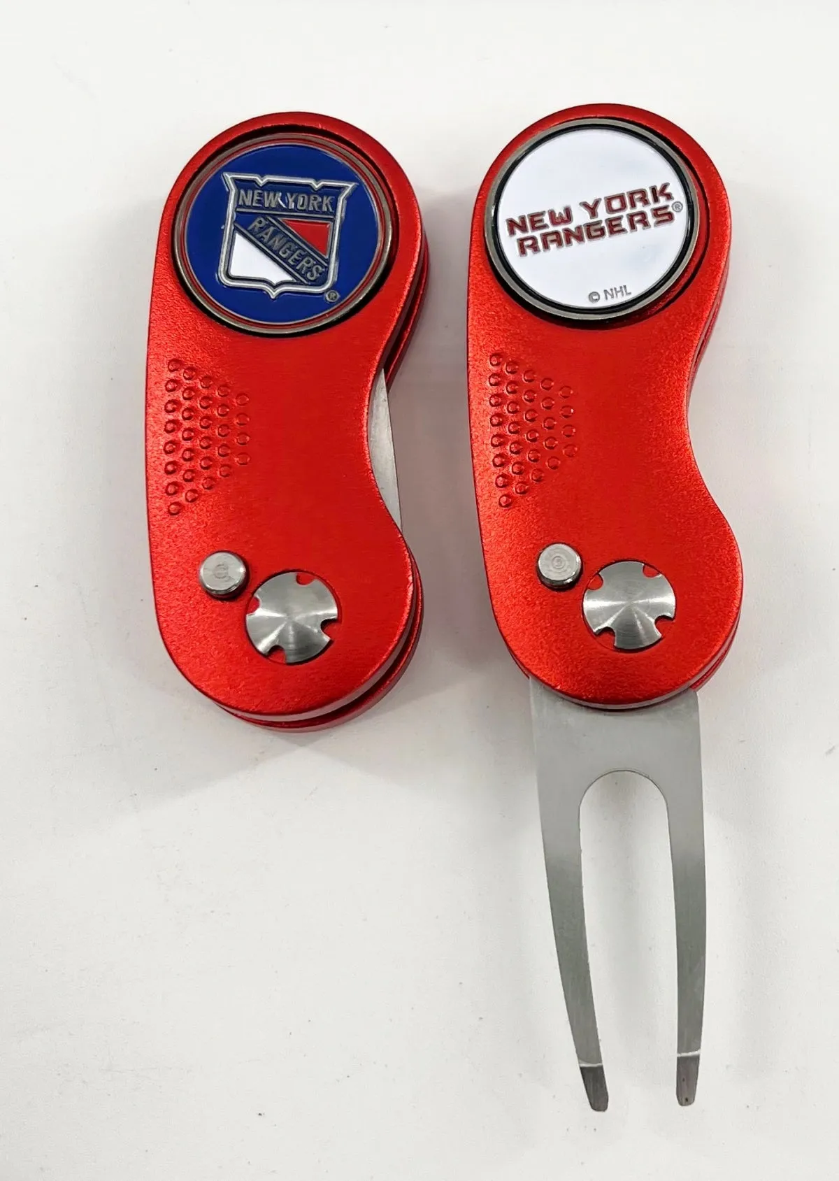 NHL 2 Prong Switchblade GOLF DIVOT REPAIR TOOL   Ballmark CHOOSE TEAM & COLOR