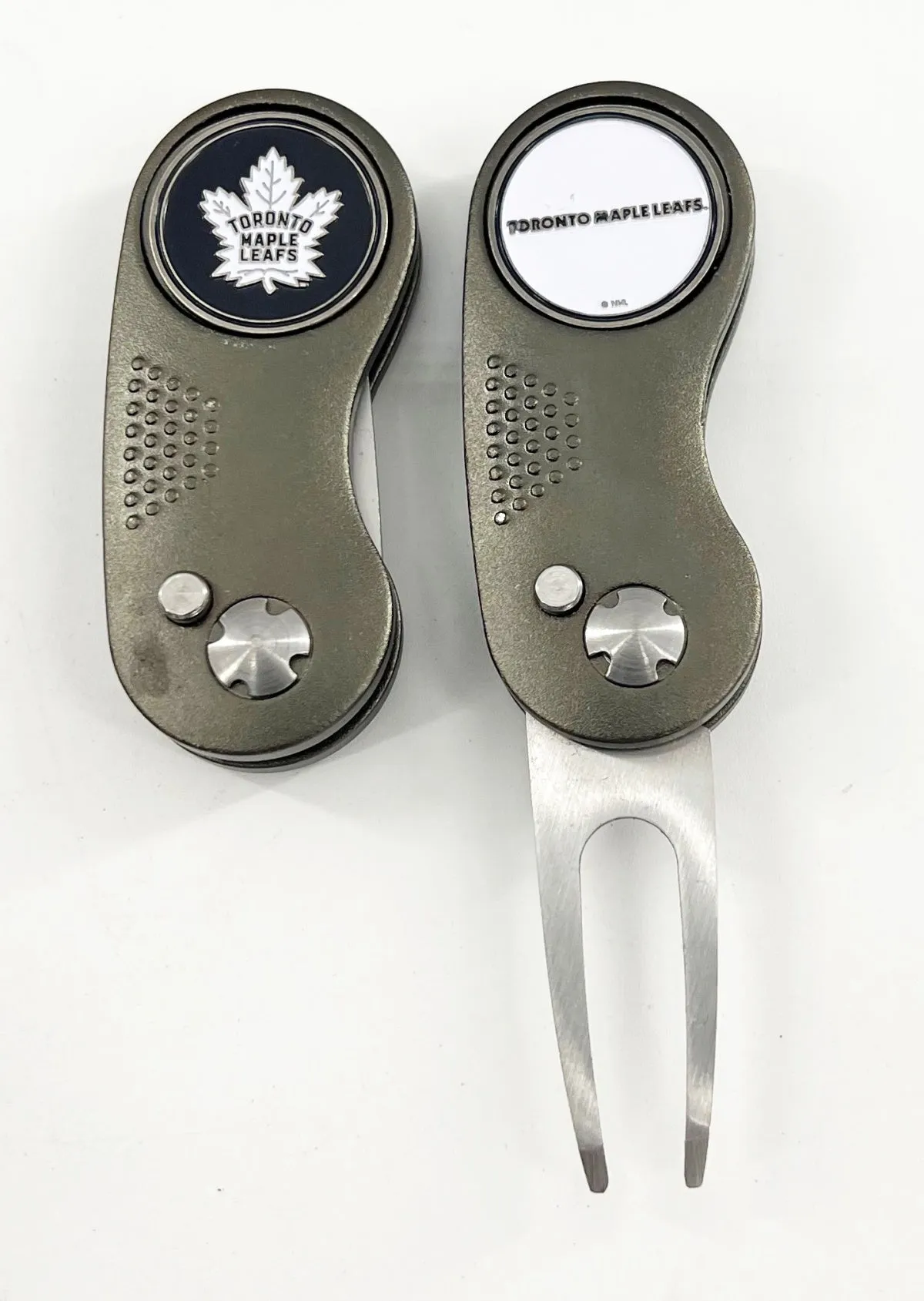 NHL 2 Prong Switchblade GOLF DIVOT REPAIR TOOL   Ballmark CHOOSE TEAM & COLOR