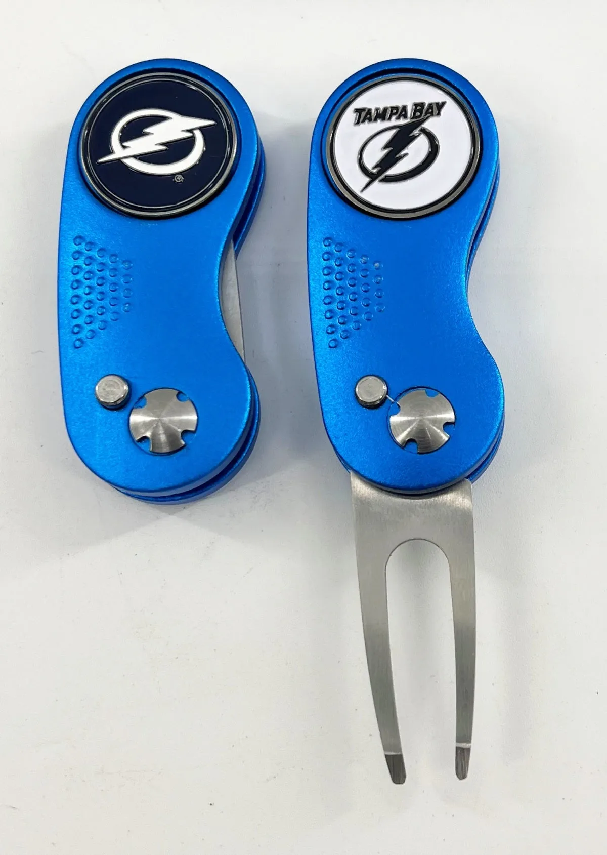 NHL 2 Prong Switchblade GOLF DIVOT REPAIR TOOL   Ballmark CHOOSE TEAM & COLOR