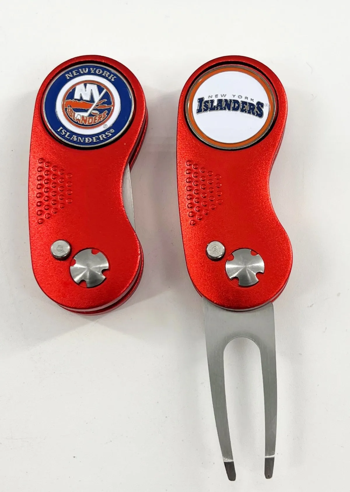 NHL 2 Prong Switchblade GOLF DIVOT REPAIR TOOL   Ballmark CHOOSE TEAM & COLOR