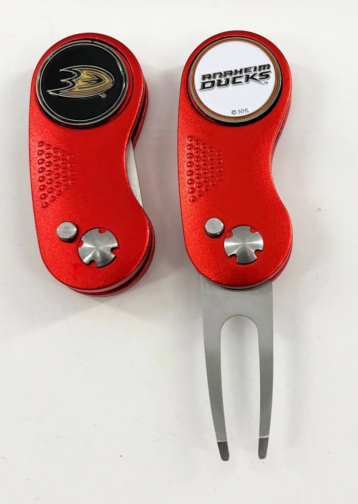 NHL 2 Prong Switchblade GOLF DIVOT REPAIR TOOL   Ballmark CHOOSE TEAM & COLOR