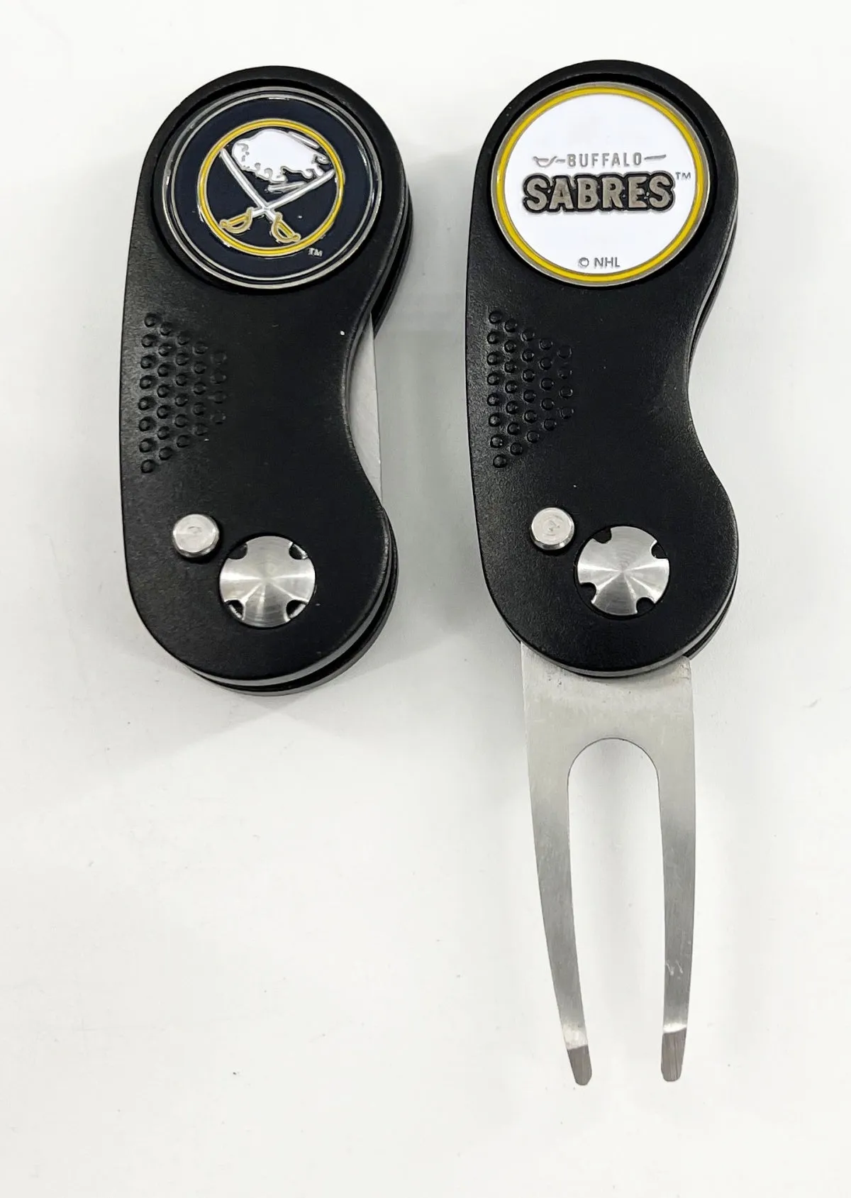 NHL 2 Prong Switchblade GOLF DIVOT REPAIR TOOL   Ballmark CHOOSE TEAM & COLOR