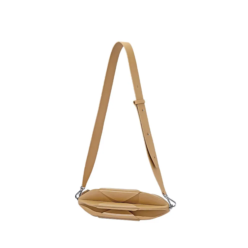 Noah Foldable Crossbody Bag - Camel