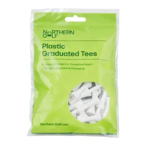 Northern Golf White Plastic Graduated Tees