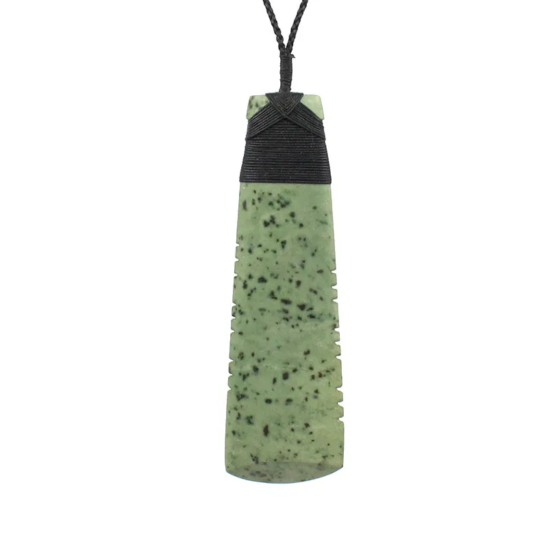 Notched Toki Pounamu Pendant | by Alex Sands