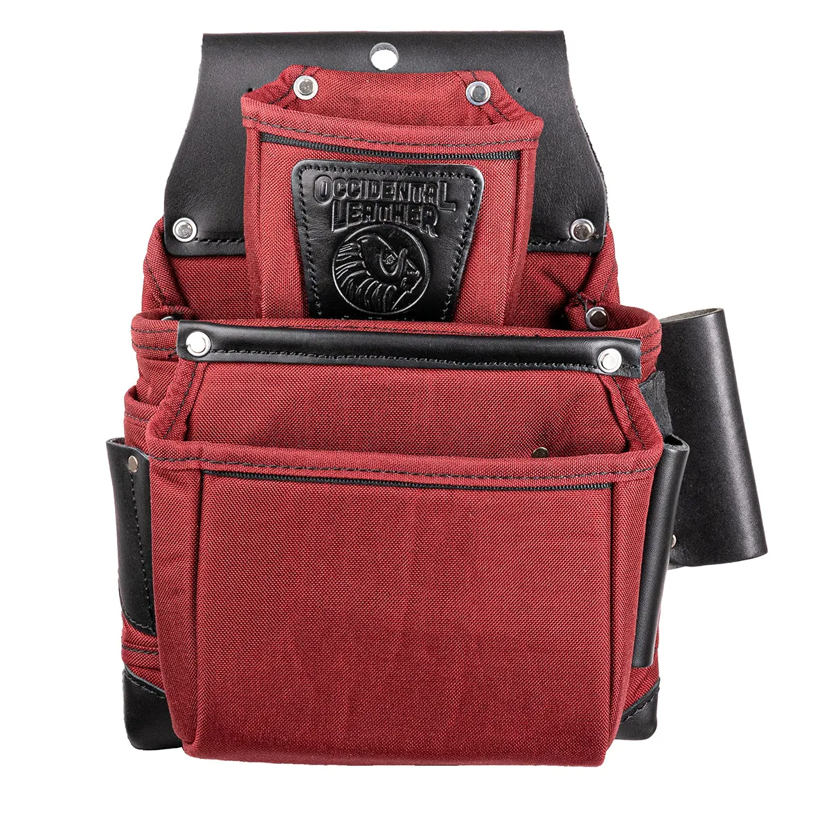 Occidental Leather R8060 OxyLights™ 3 Pouch Fastener Bag - Red & Black