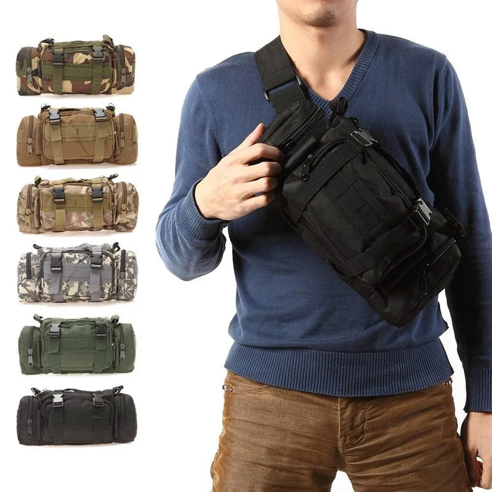 Outdoor Military Tactical Waist Pack 3L Waterproof Oxford Molle Camping Hiking Pouch Backpack Bag Waist Bags mochila militar