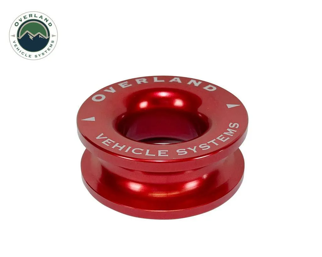 Overland Vehicle Systems Recovery Ring 2.5" 10,000 lb. Red With Storage Bag  | Universal