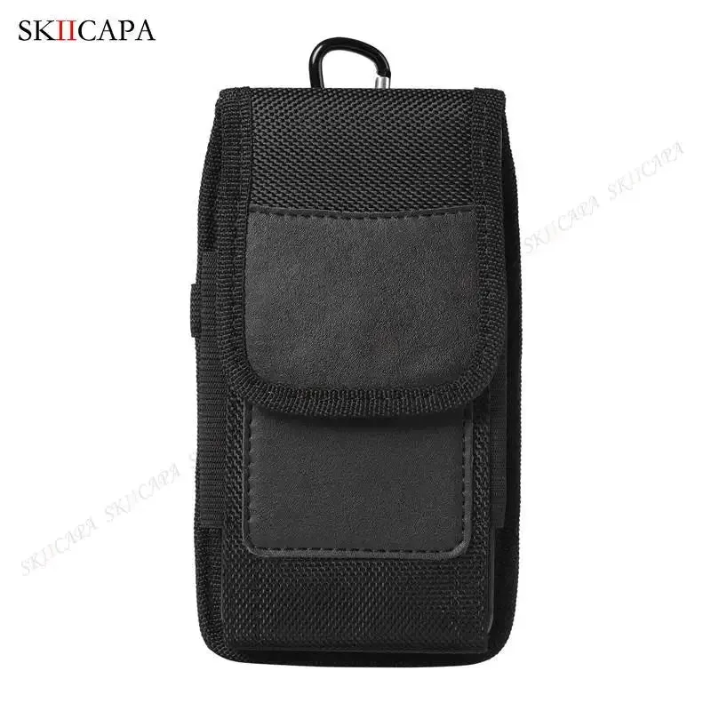 Oxford Cloth Leather Waist Pouch for Samsung S24 Ultra Plus with Belt Clip - Holster Bag for Galaxy A15, A05S, A05, A25