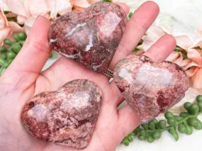 Peru Red Jasper Hearts