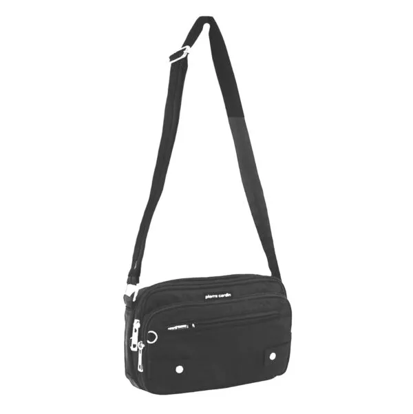 Pierre Cardin Anti - Theft Cross Body Bag Black - 23x9x26cm