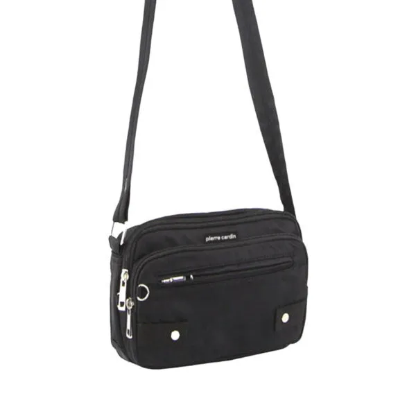 Pierre Cardin Anti - Theft Cross Body Bag Black - 23x9x26cm