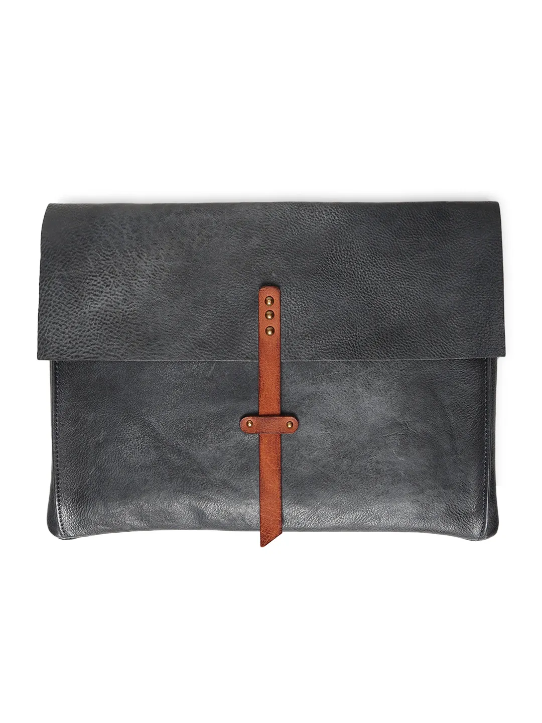 PinnacleHide Black Leather Laptop Sleeves