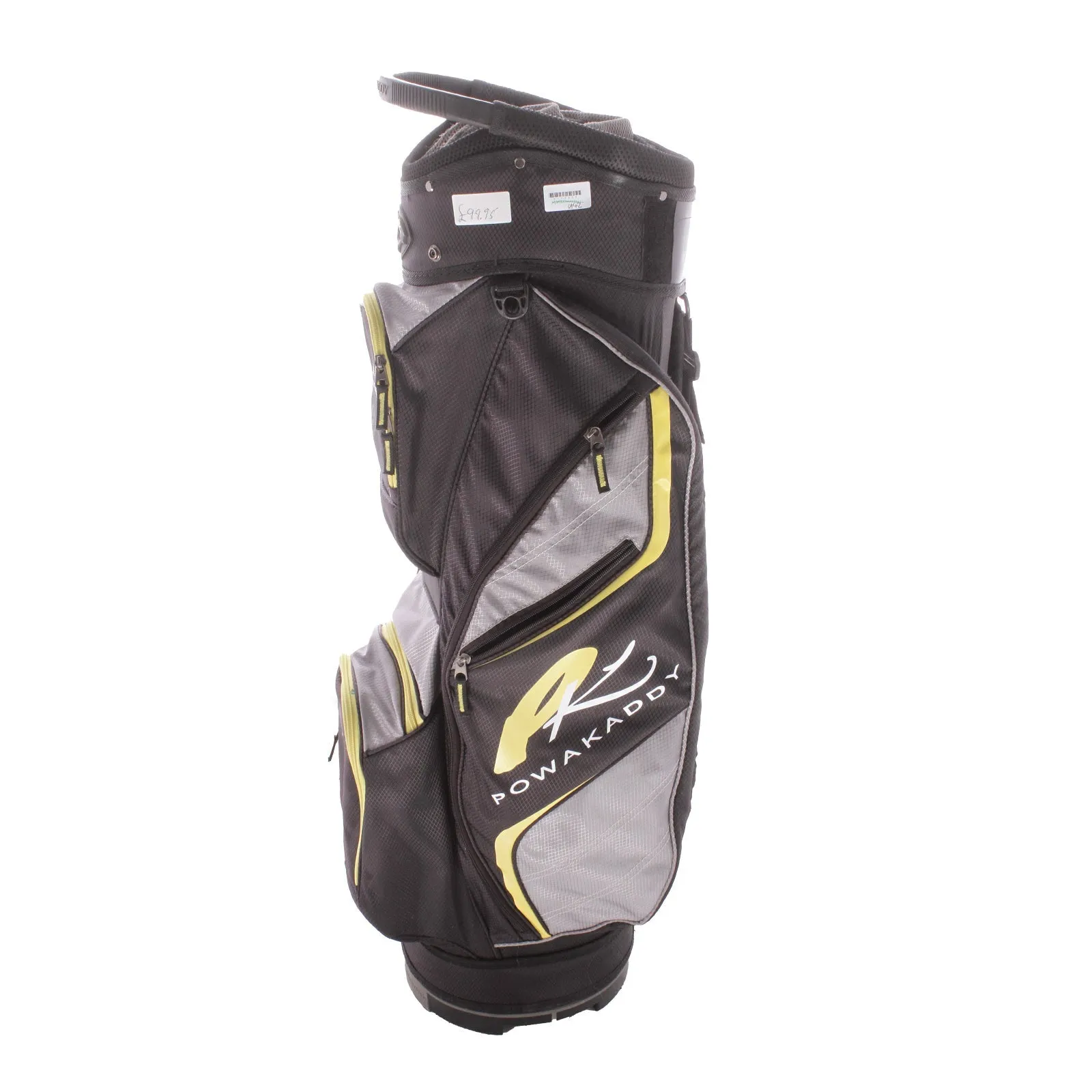 Powakaddy Second Hand Cart Bag - Black/Grey/Yellow