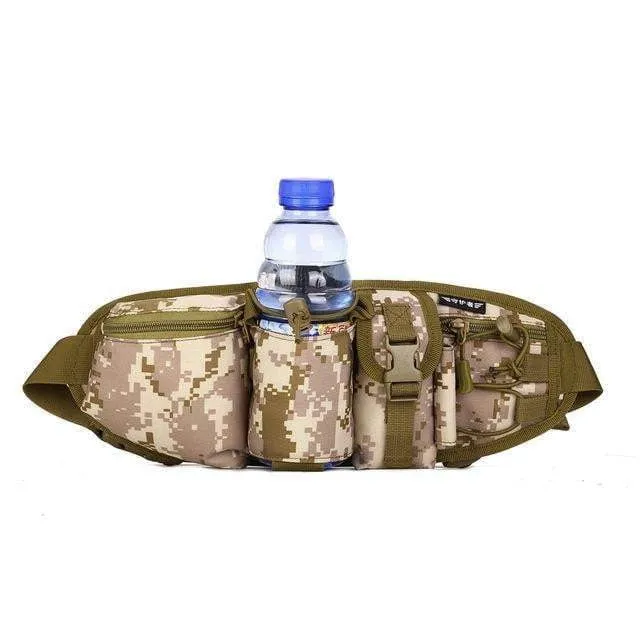 Protector Plus Tactical Waist Case Pack Bag Water Bottle Pouch Camping Hiking Hunting